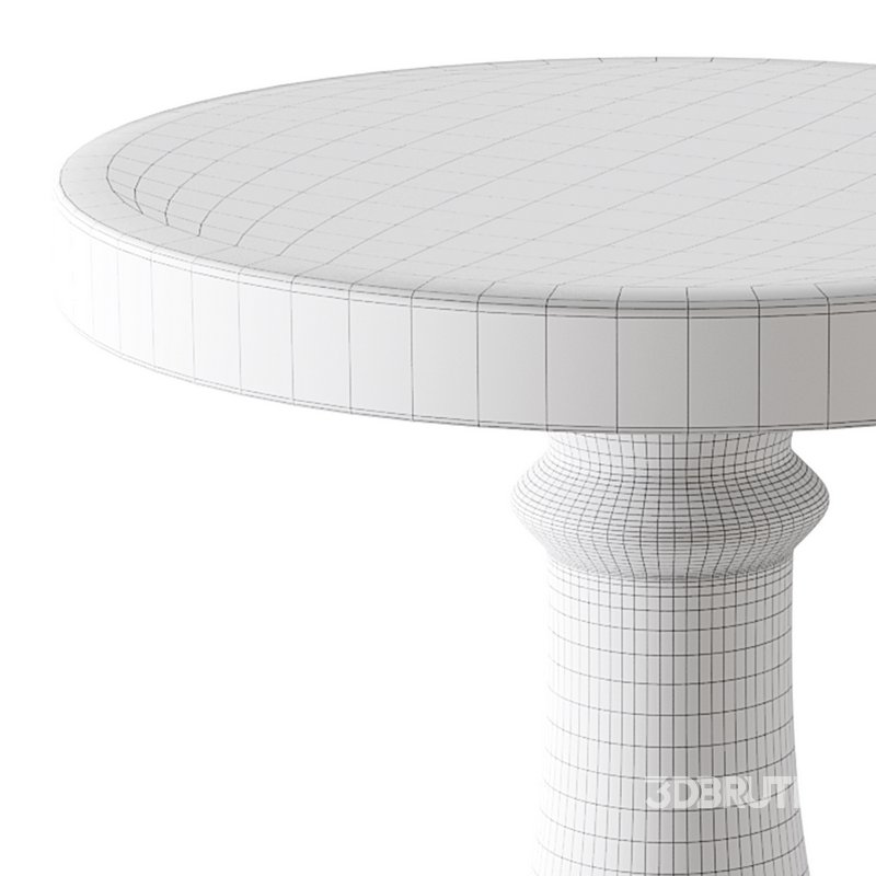 Modern Acrylic Clear Round End Table with Pedestal Image 15
