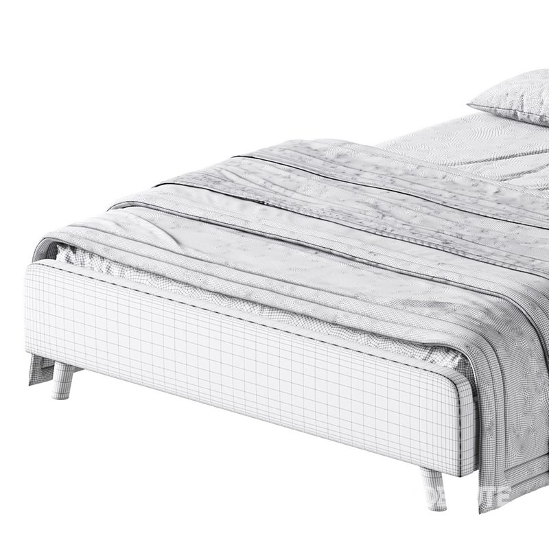 Emmerson Upholstered Low Rise Bed Frame Image 15