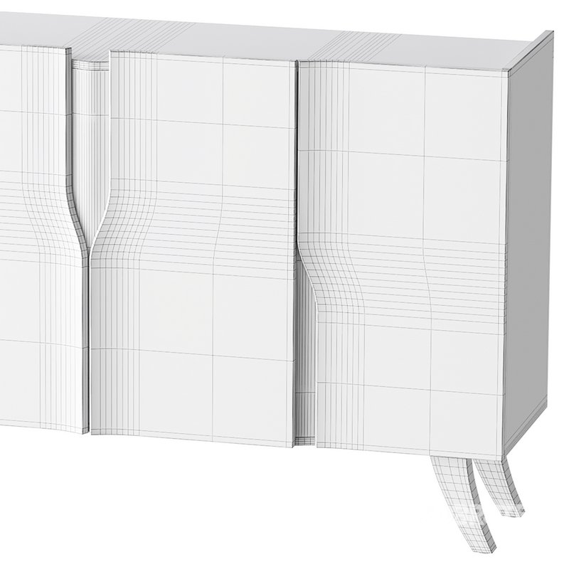 Modern White Sideboard Buffet Image 15