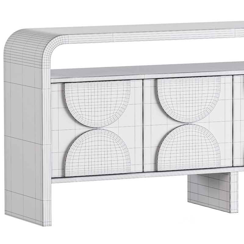 Wood Sideboard Buffet Japandi Image 15