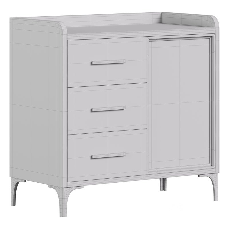 Modern Glass Door Wood Sideboard 2 Image 15