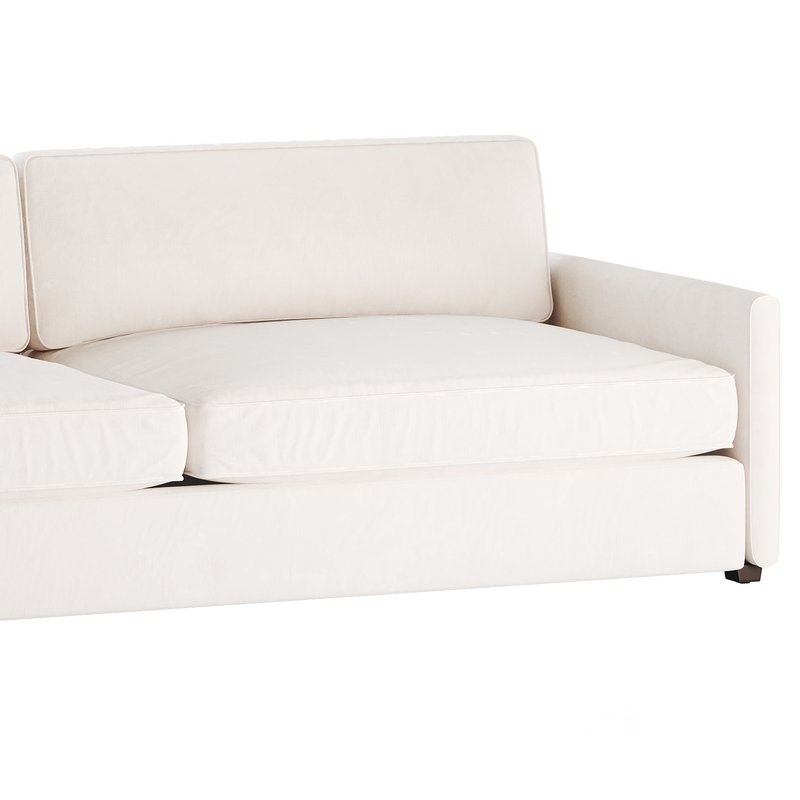 WHITE PERFORMANCE FABRIC SOFA Image 15