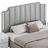 Glam Beige Upholstered Bed - Thumbnail 16