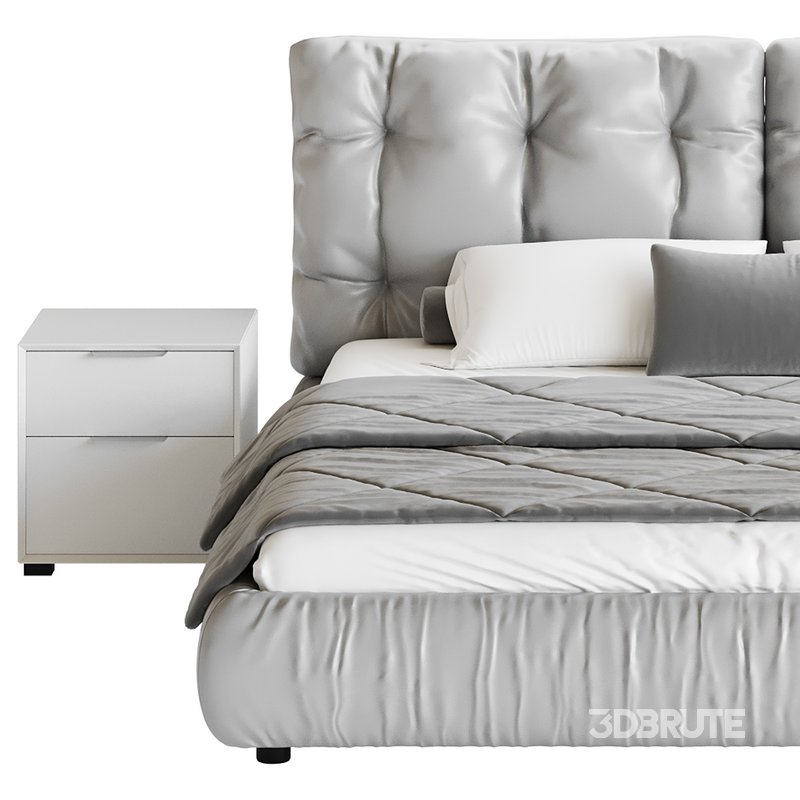 Modern Bed Frame Foam Standard Bed Image 15