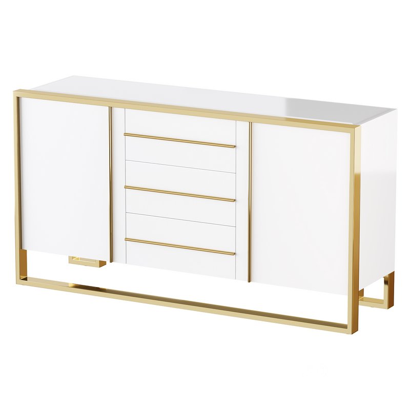 Glossy White Buffet Image 14