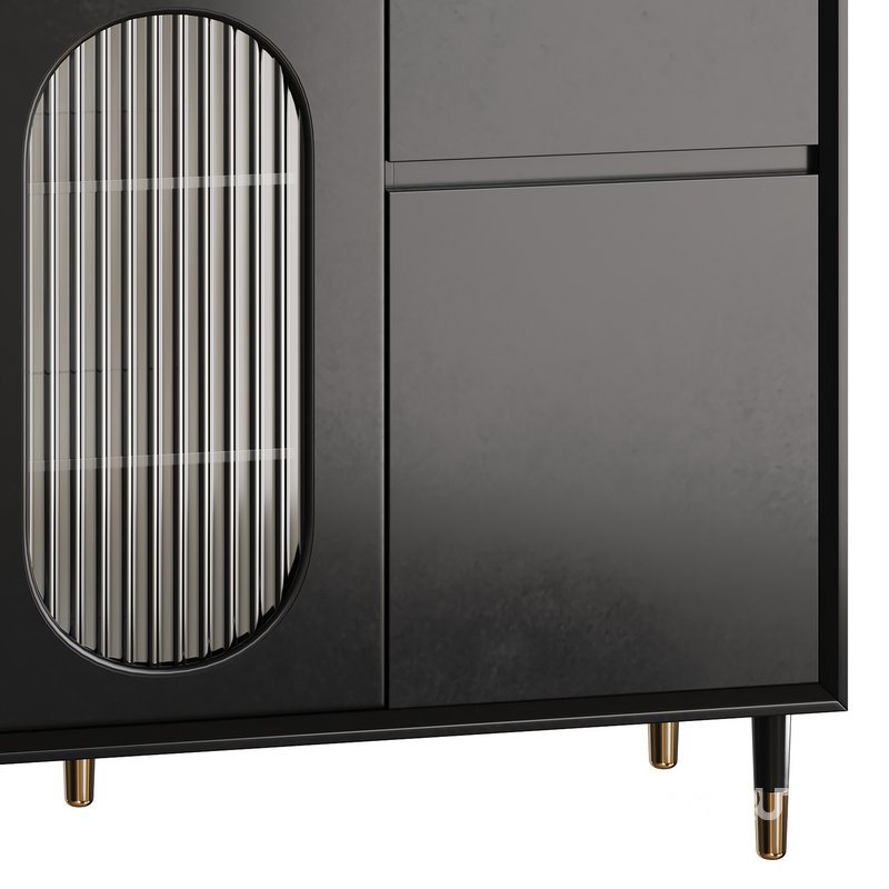 Wood Glam Sideboard Credenza 2 Image 16