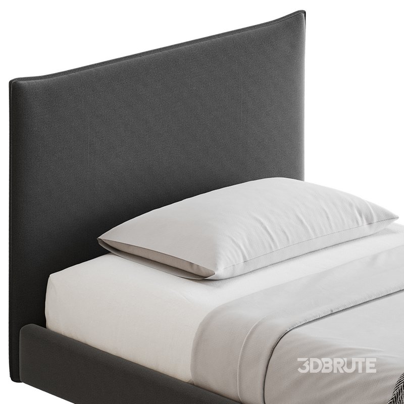 Fasde grey bed Image 14