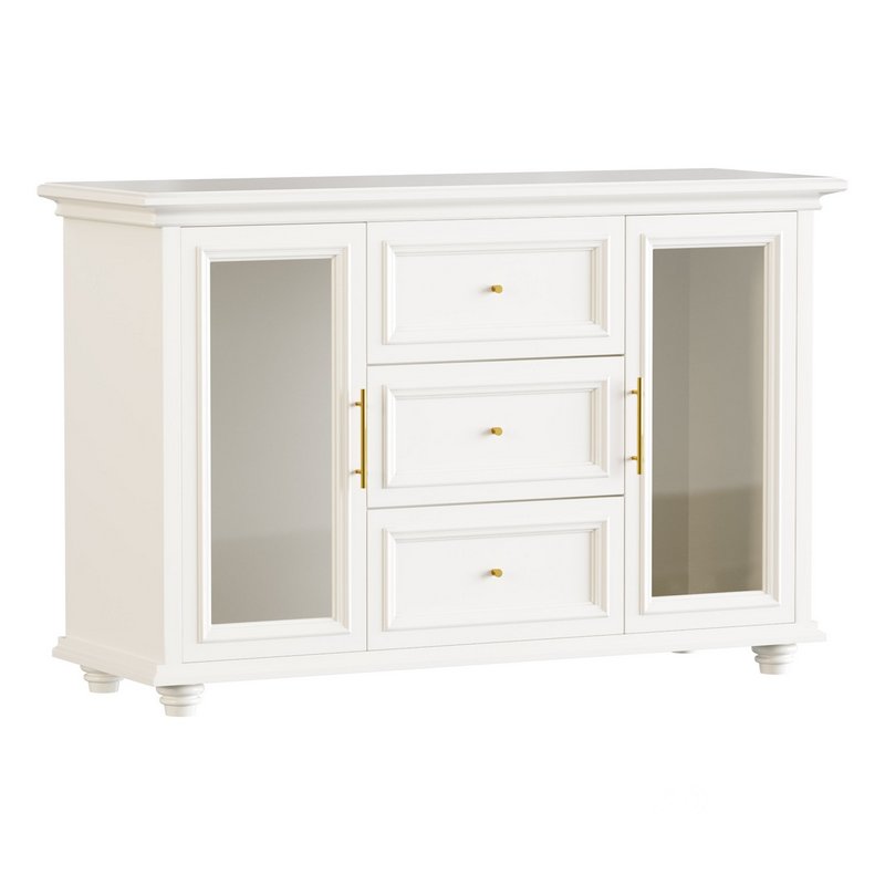 Sleek White Modern Sideboard Credenza Image 1
