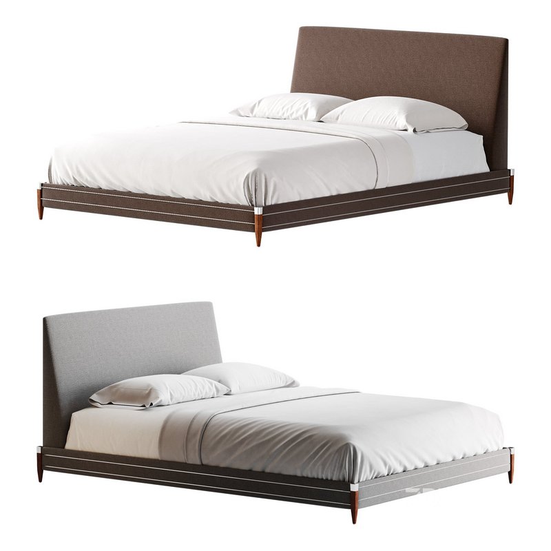 TIBURON MINK UPHOLSTERED QUEEN BEDl Image 1