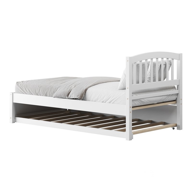 Twin Size Platform Bed Wood Bed Image 15