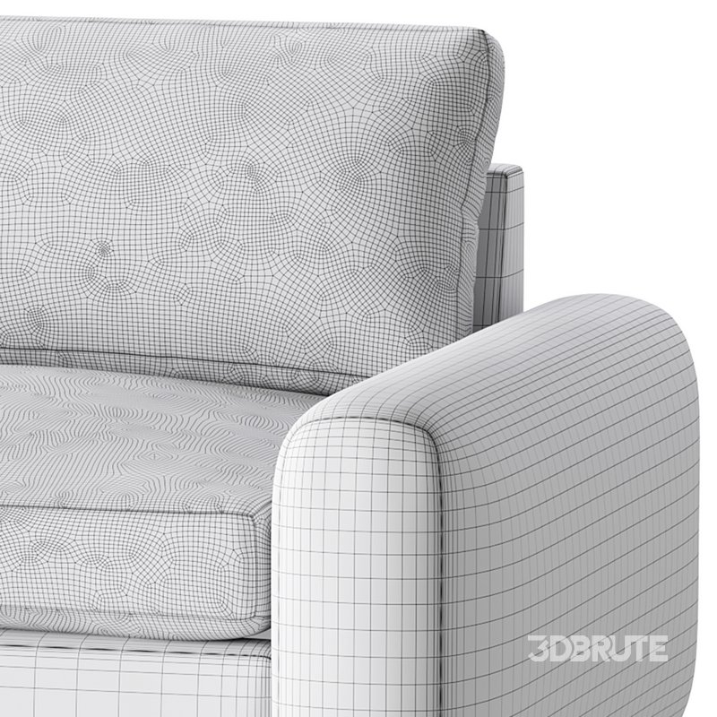 SERRAT WHITE PERFORMANCE FABRIC CHAIR AND A HALF Image 15