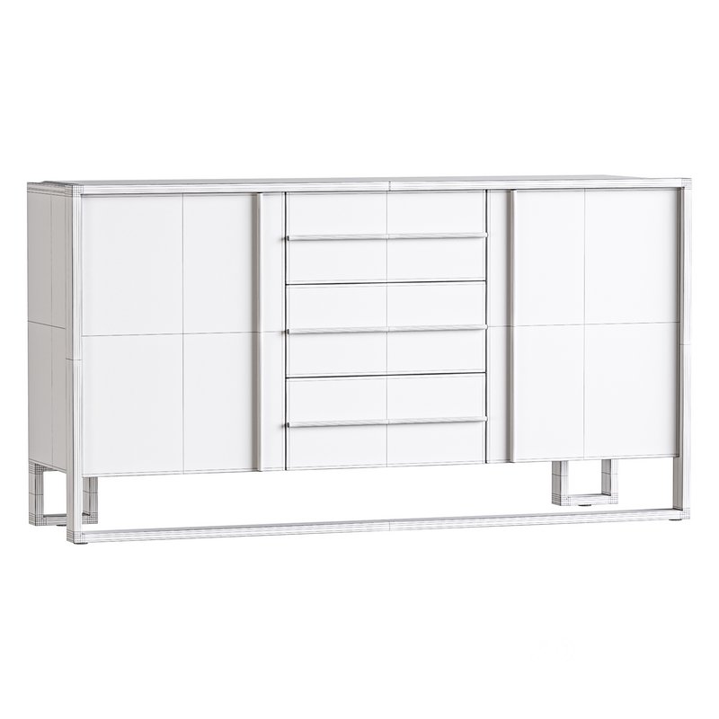 Glossy White Buffet Image 16