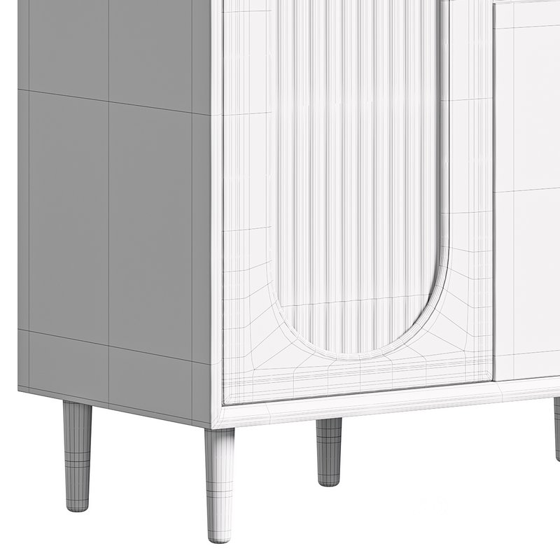 Wood Glam Sideboard Credenza 1 Image 16