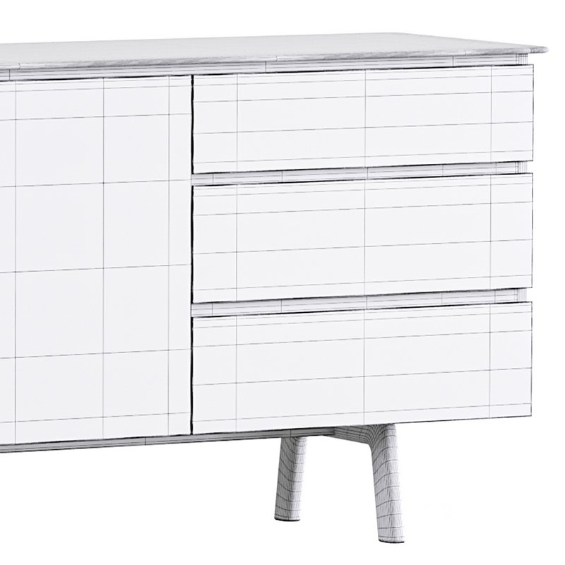 Madison 2 Door 3 Drawer Sideboard in Oak Image 16