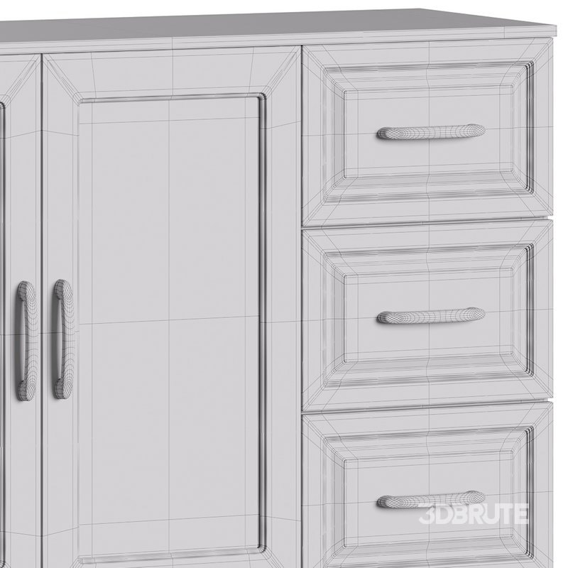 Modern Wood Buffet Cabinet 2 Image 16