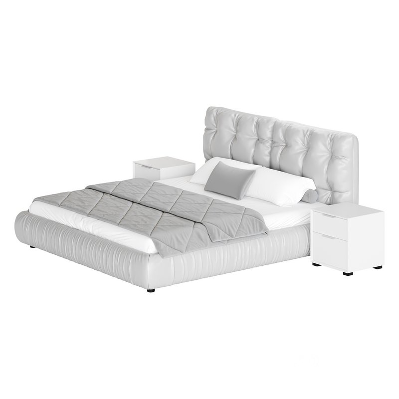 Modern Bed Frame Foam Standard Bed Image 16