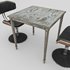 3D old chair and table - Thumbnail 3