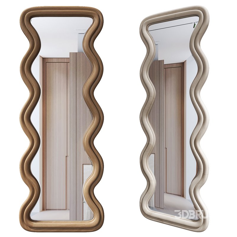 Wavy Floor Mirror Image 1
