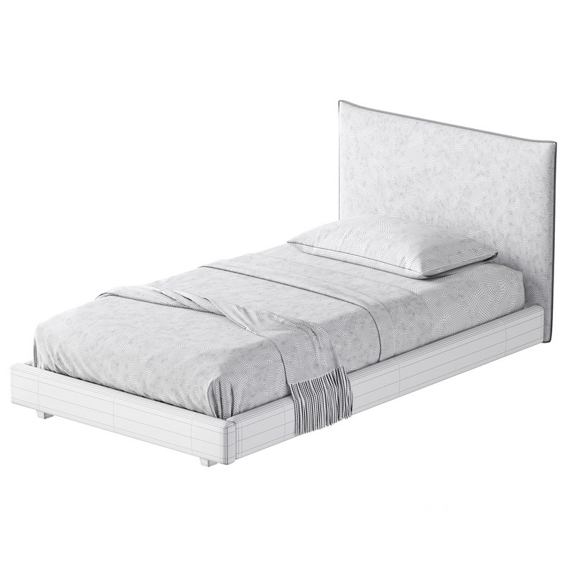 Fasde grey bed Image 17