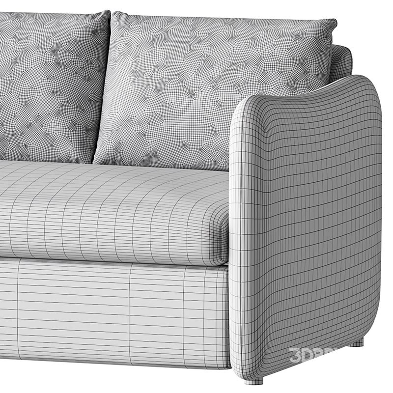 WHITE PERFORMANCE FABRIC SLEEPER SOFA Image 17