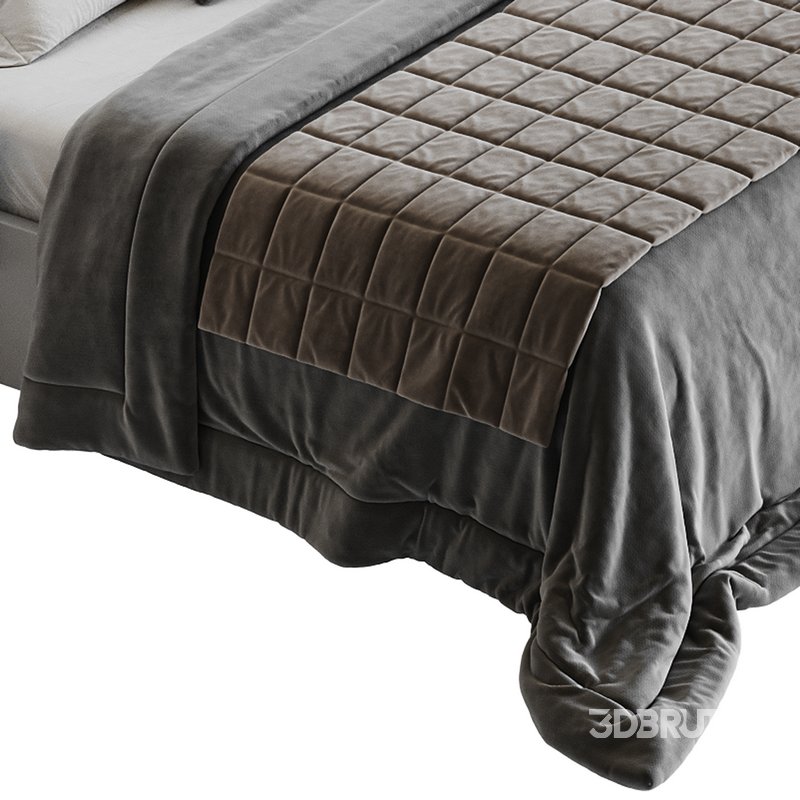 Modern Beige King Size Bed Image 18
