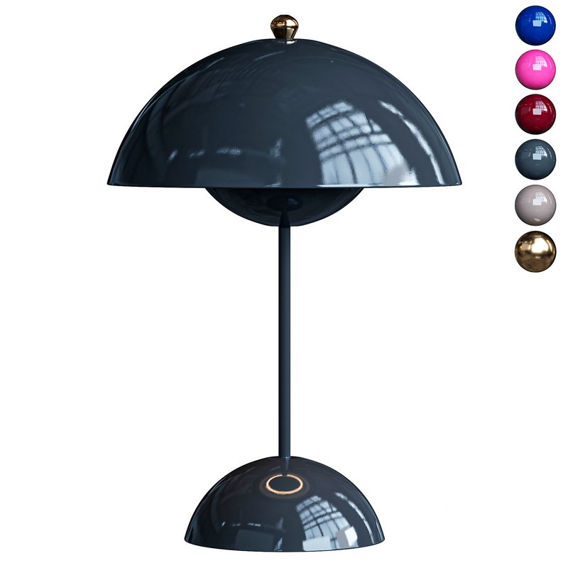 Tradition Flowerpot Battery Table Lamp Image 1