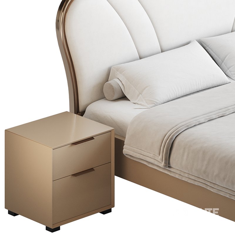 Faux Leather Upholstered Headboard Bed Image 17