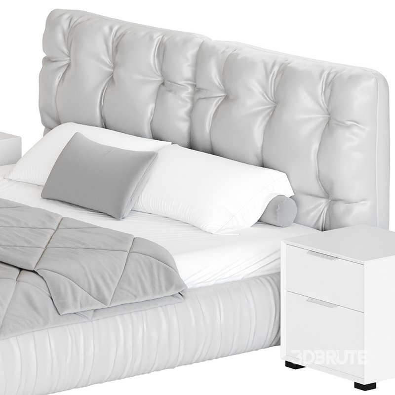 Modern Bed Frame Foam Standard Bed Image 17