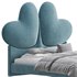 Elegant Blue Pine Wood Upholstered Panel Bed - Thumbnail 17