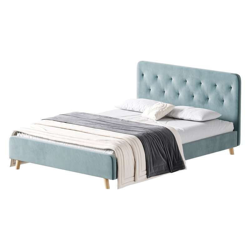 Emmerson Upholstered Low Rise Bed Frame Image 1