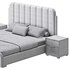 Upholstered Headboard Bed Frame Modern Panel Bed I - Thumbnail 18