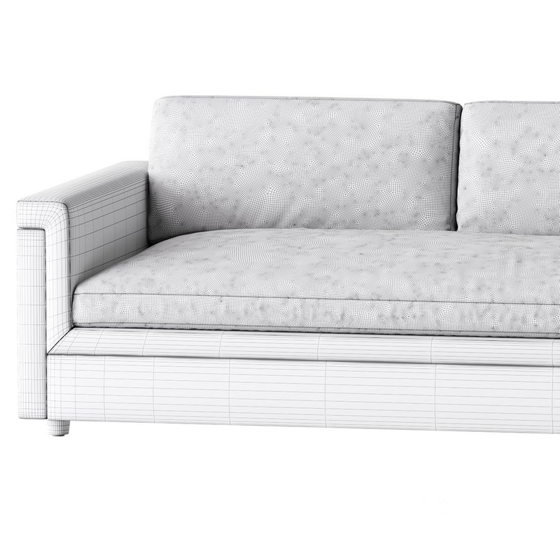 IVORY PERFORMANCE VELVET SOFA Image 18
