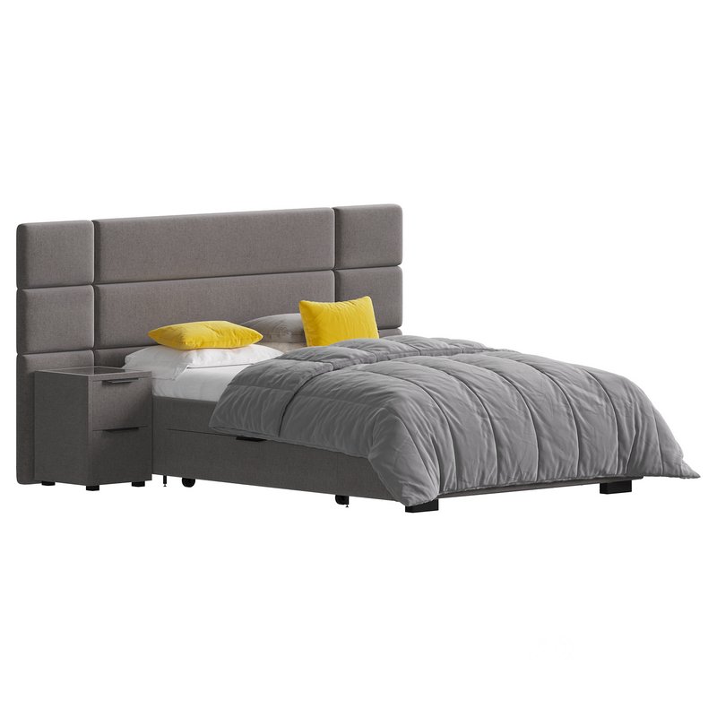 Hart Upholstered Bed Frame Image 1