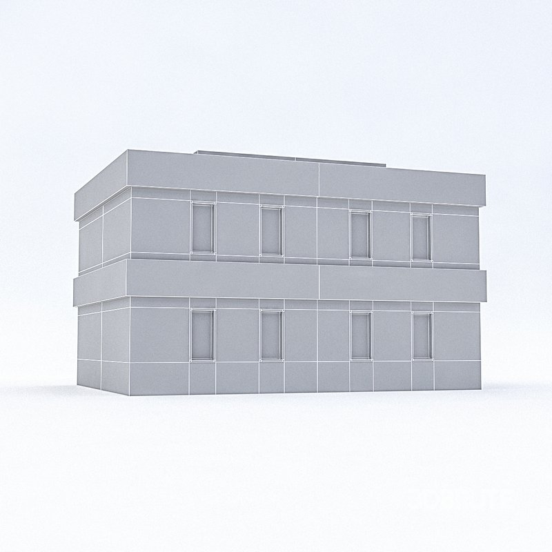 Cartoon Boildings Pack 3D model Image 17