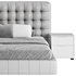 White Upholstered Panel Bed - Thumbnail 19