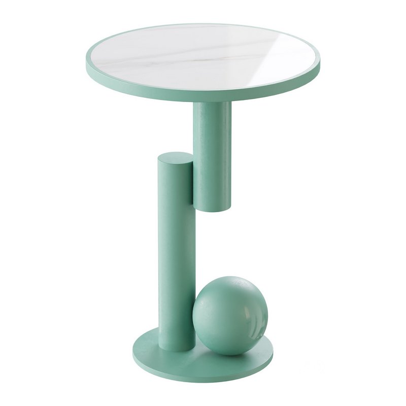 Simple Round Side Table Image 1