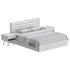 Grey Rectangular Headboard Standard Bed - Thumbnail 18