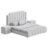 Glam Beige Upholstered Bed - Thumbnail 19