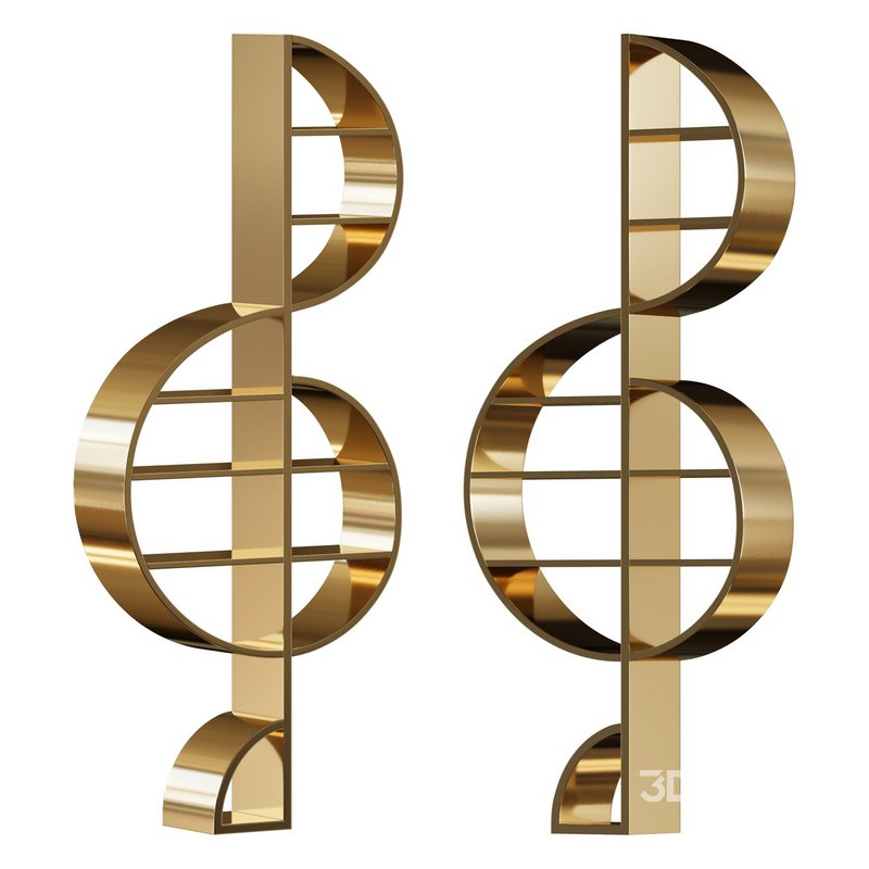 Musical Note Bookshelf Image 1