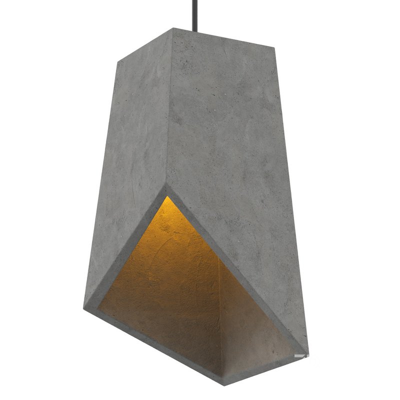 Industrial Style Cement Pendant Light Image 1