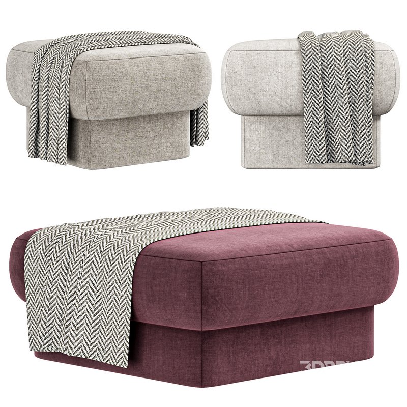 Kate Square Pouf by Domkapa Image 1