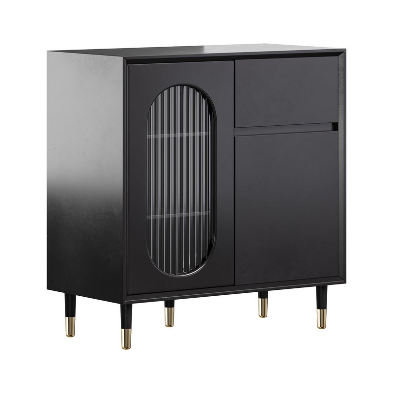 Wood Glam Sideboard Credenza 1 Image 1