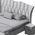 Modern Off-White Upholstered Tufted King Bed - Thumbnail 20