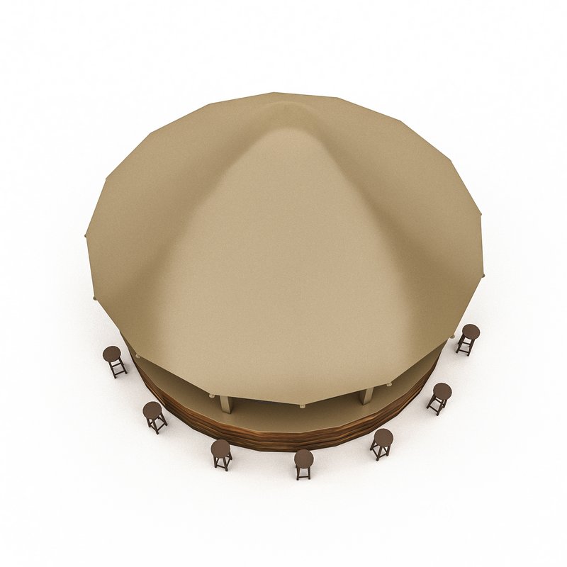 bohemian bar 02 model Image 2