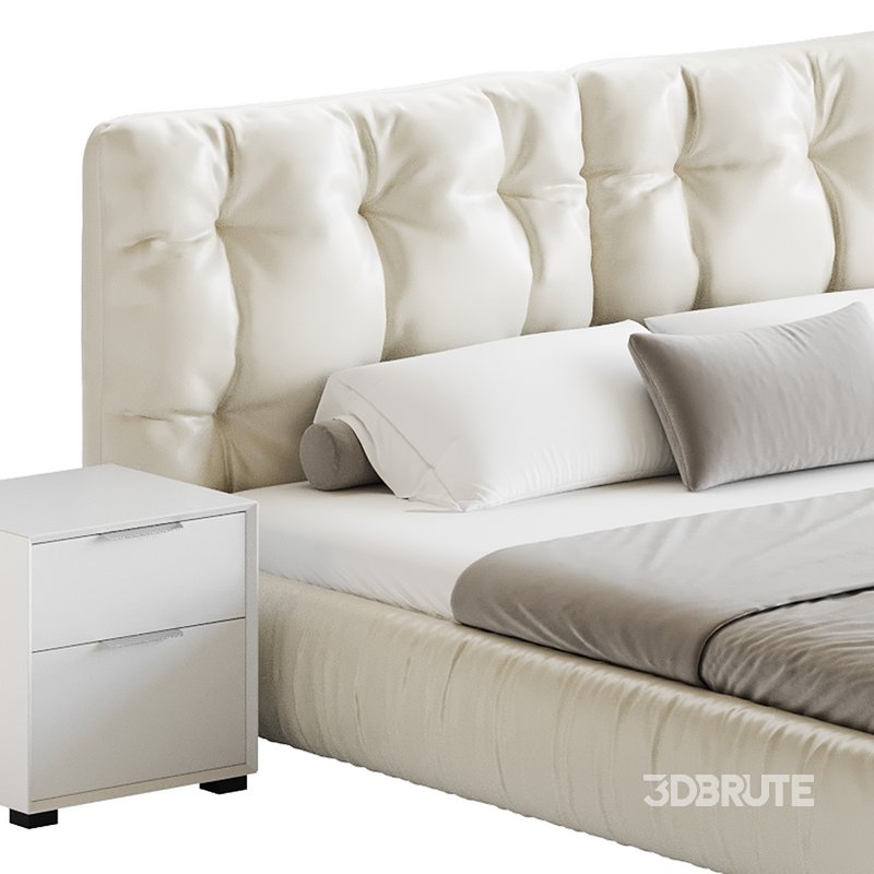 Modern Bed Frame Foam Standard Bed Image 21