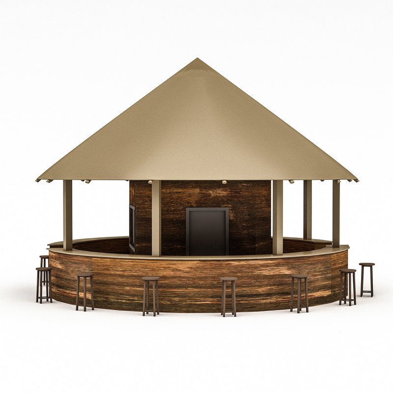 bohemian bar 02 model Image 3