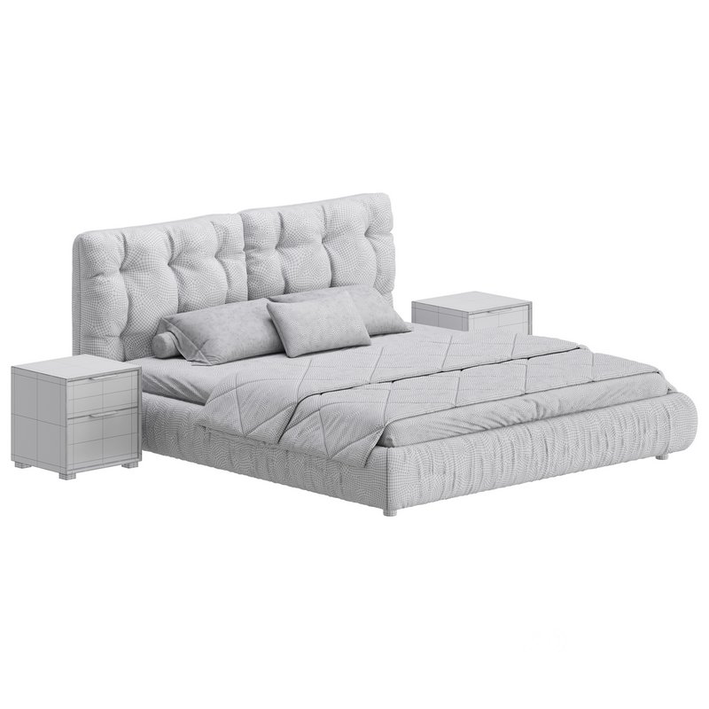 Modern Bed Frame Foam Standard Bed Image 20