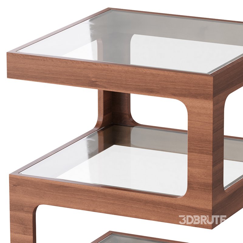 Modern Glass Side Table Image 2