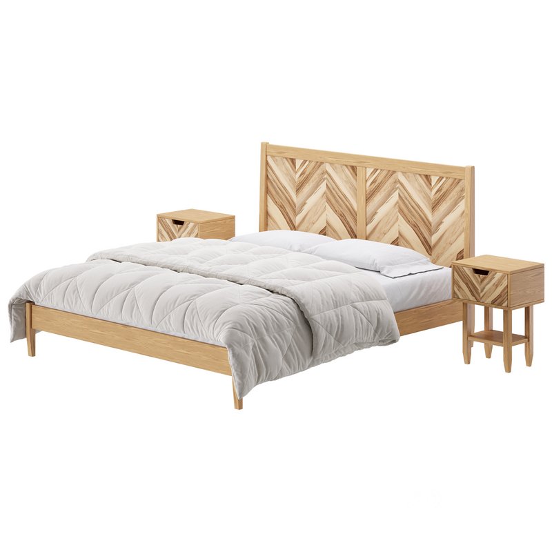Paxton Wooden Bed Image 2