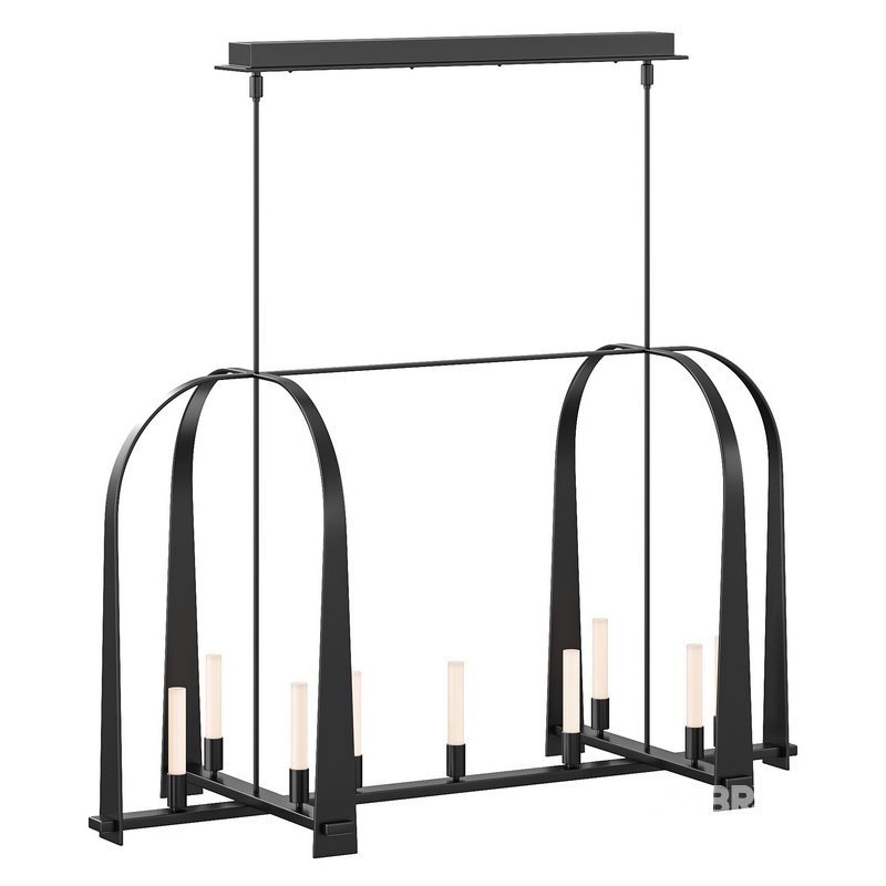 Triomphe 9 Light Linear Pendant Image 2